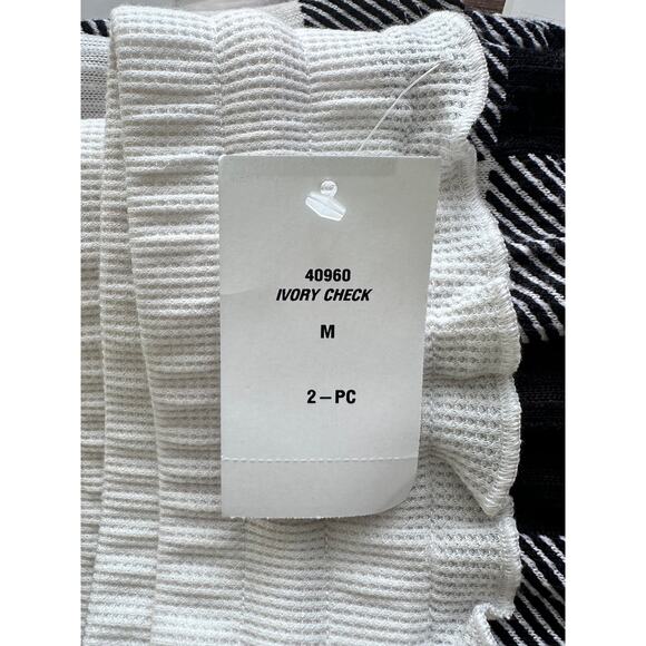 Honeydew Gingham Checkered Pajama Pants in Black White - Picture 10 of 10